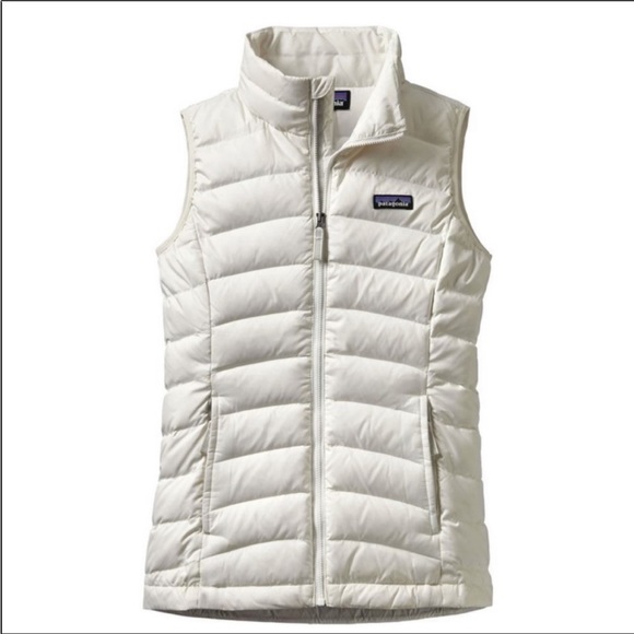 Patagonia Jackets & Blazers - Patagonia Women's Down Puffer White Zip Up Vest Size Large